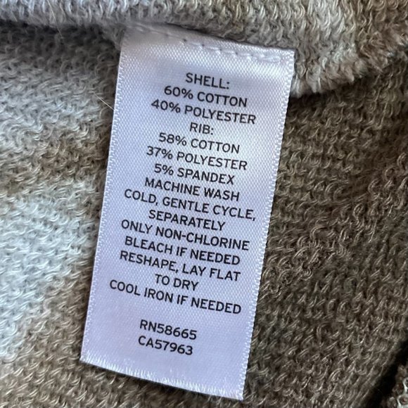 Treasure & Bond Ombre Gray & Brown Crew Neck Long Sleeve Sweatshirt Size M #0333 - Picture 4 of 7